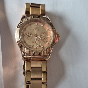 Invicta Gold-Tone Multifunction Watch
